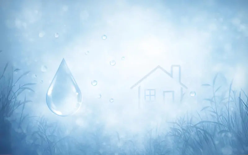 Illustration de l’humidification et de la qualité de l’air intérieur dans la maison